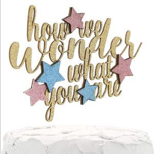 Brand New NWT Cake Topper Baby Gender Reveal